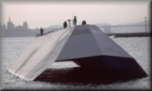 The U.S. Navy's First Stealth Ship Sea Shadow IX 529 (Built in 1985 and was Diesel-Electric Powered)